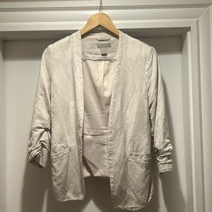 H&M Cream Linen Blazer